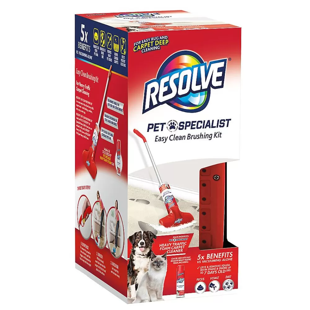 Cleaning & Repellents<Resolve Pet Specialist Easy Clean Brushing Kit Includes Brush + 22Oz Foam