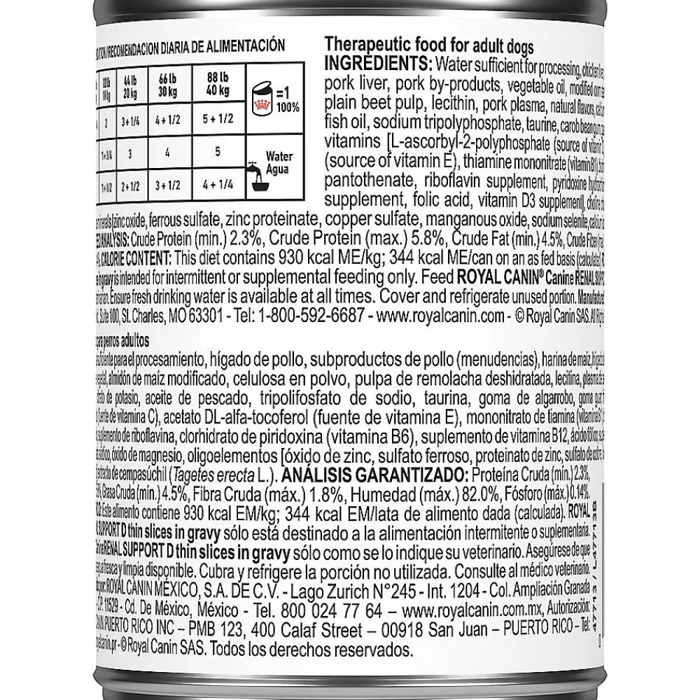 Veterinary Authorized Diets<Royal Canin Veterinary Diet Royal Canin® Veterinary Diet Canine Renal Support D Adult Dog Slices In Gravy Wet Food 13 Oz Can