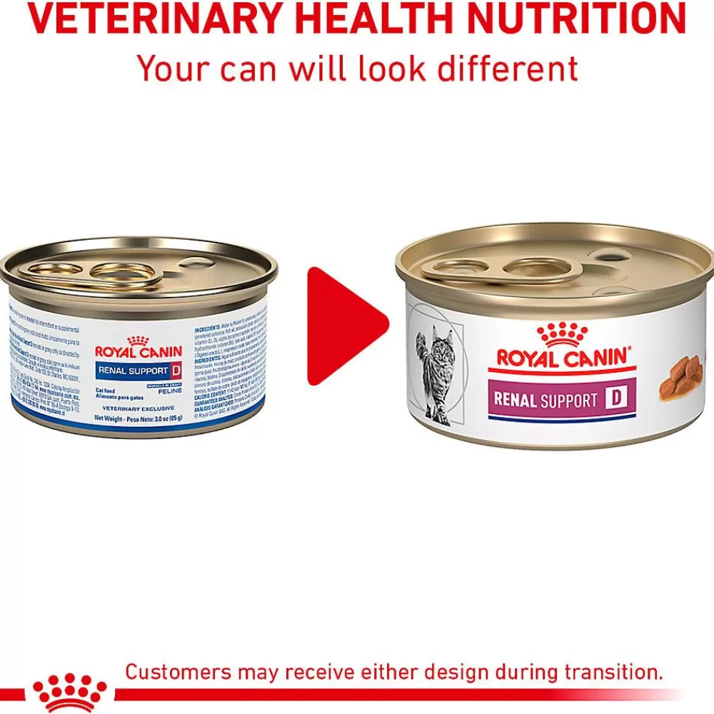Veterinary Authorized Diets<Royal Canin Veterinary Diet Royal Canin® Veterinary Diet Feline Renal Support D Adult Cat Wet Food In Gravy 3 Oz Can