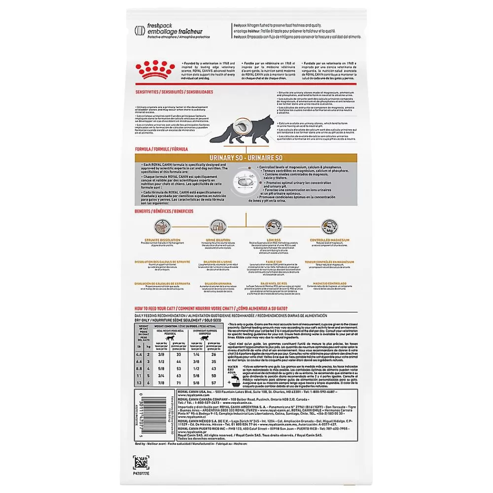 Veterinary Authorized Diets<Royal Canin Veterinary Diet Royal Canin® Veterinary Diet Feline Urinary So Adult Dry Cat Food