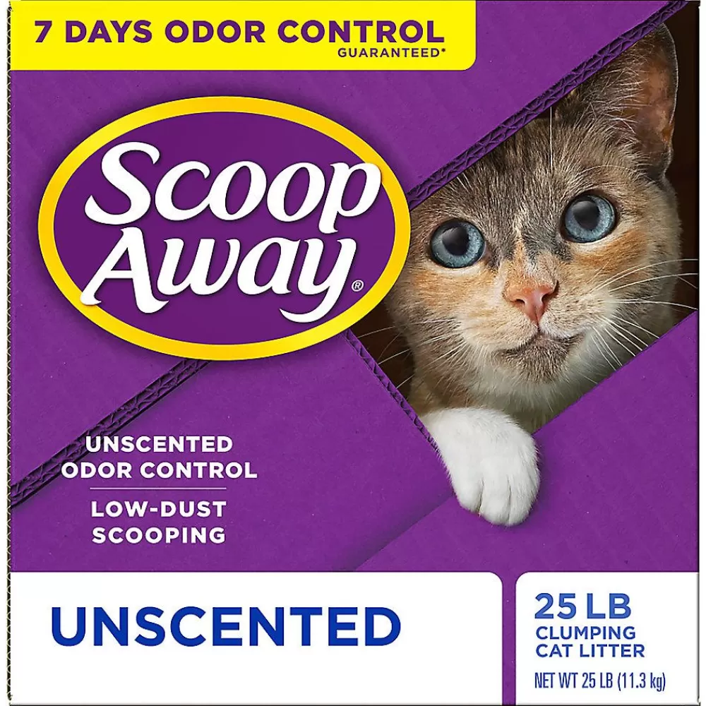 Litter<Scoop Away Clumping Clay Cat Litter - Unscented, Low Dust