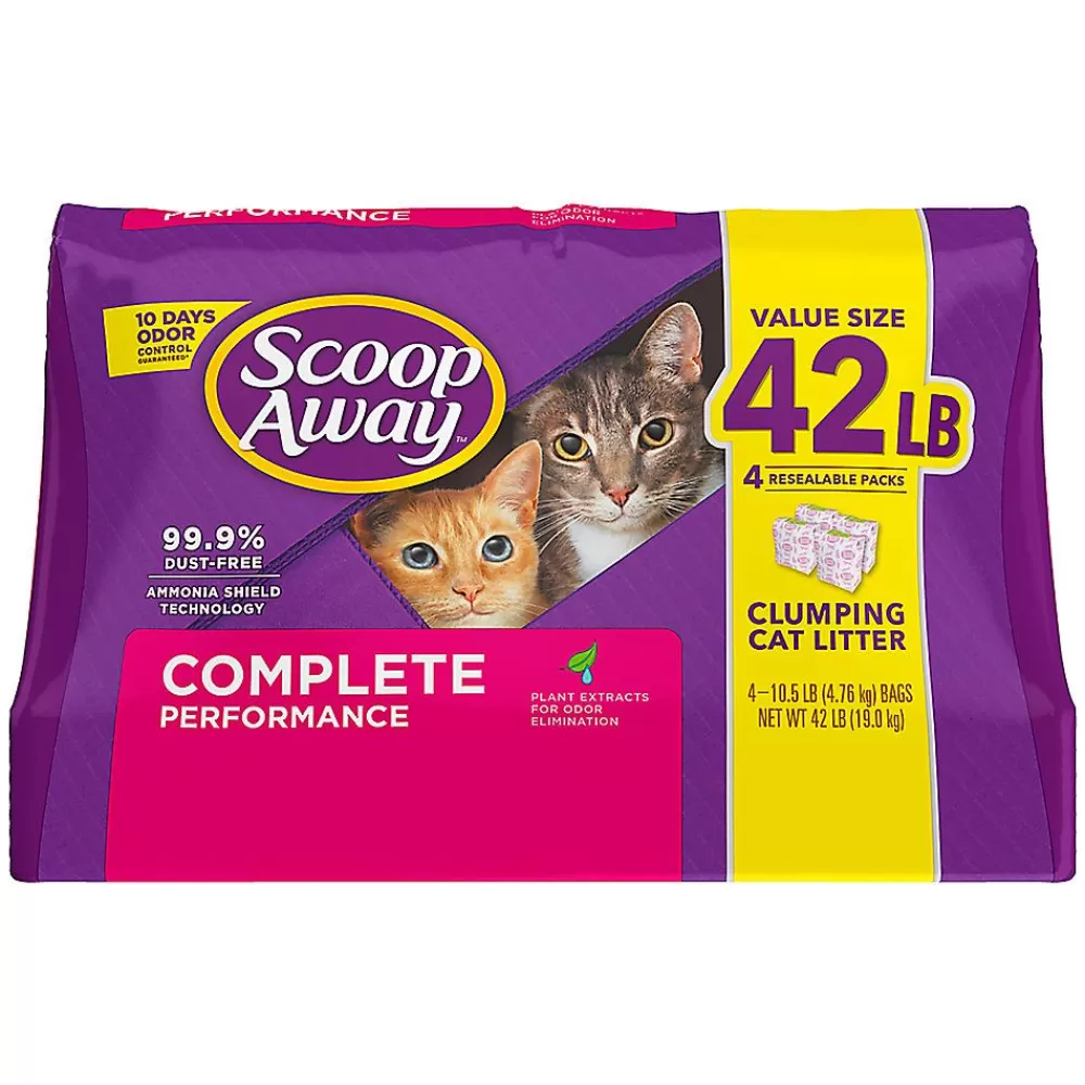 Litter<Scoop Away Complete Performance Clumping Clay Cat Litter - Low Dust