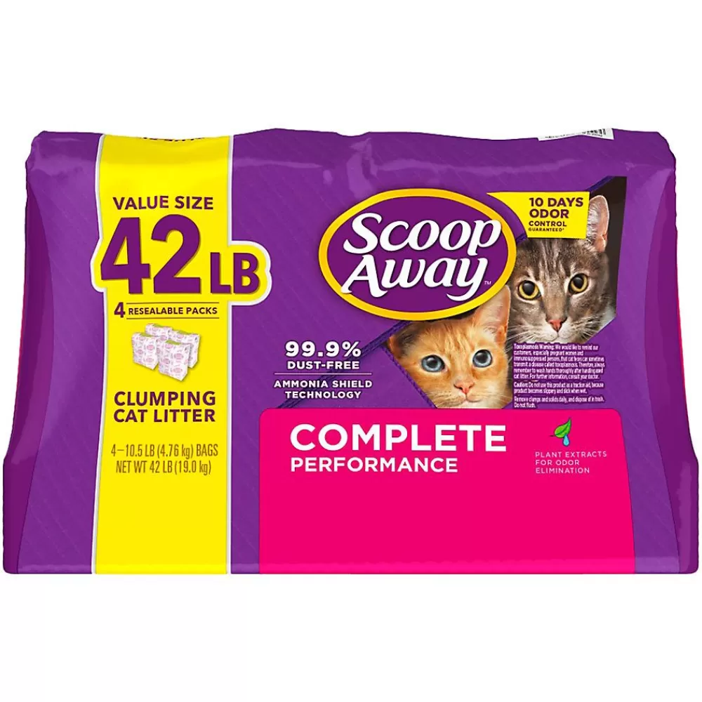 Litter<Scoop Away Complete Performance Clumping Clay Cat Litter - Low Dust