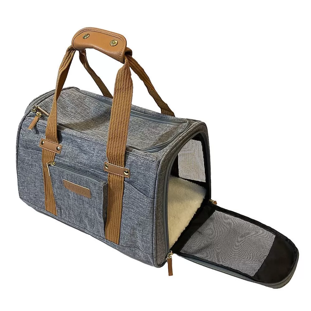 Crates, Gates & Containment<Sherpa Element Deluxe Pet Carrier - Travel Airline Approved Gray