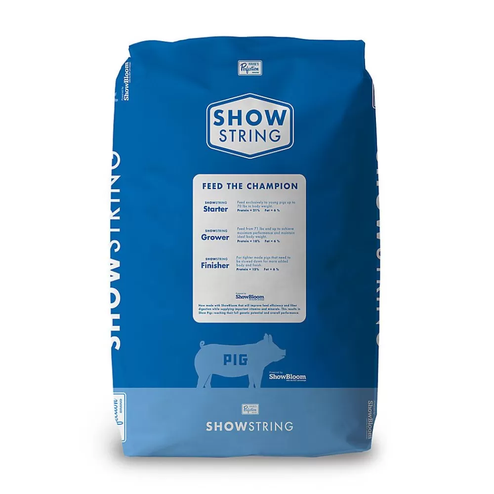 Feed<Show String Pig Grower Feed, 50Lb