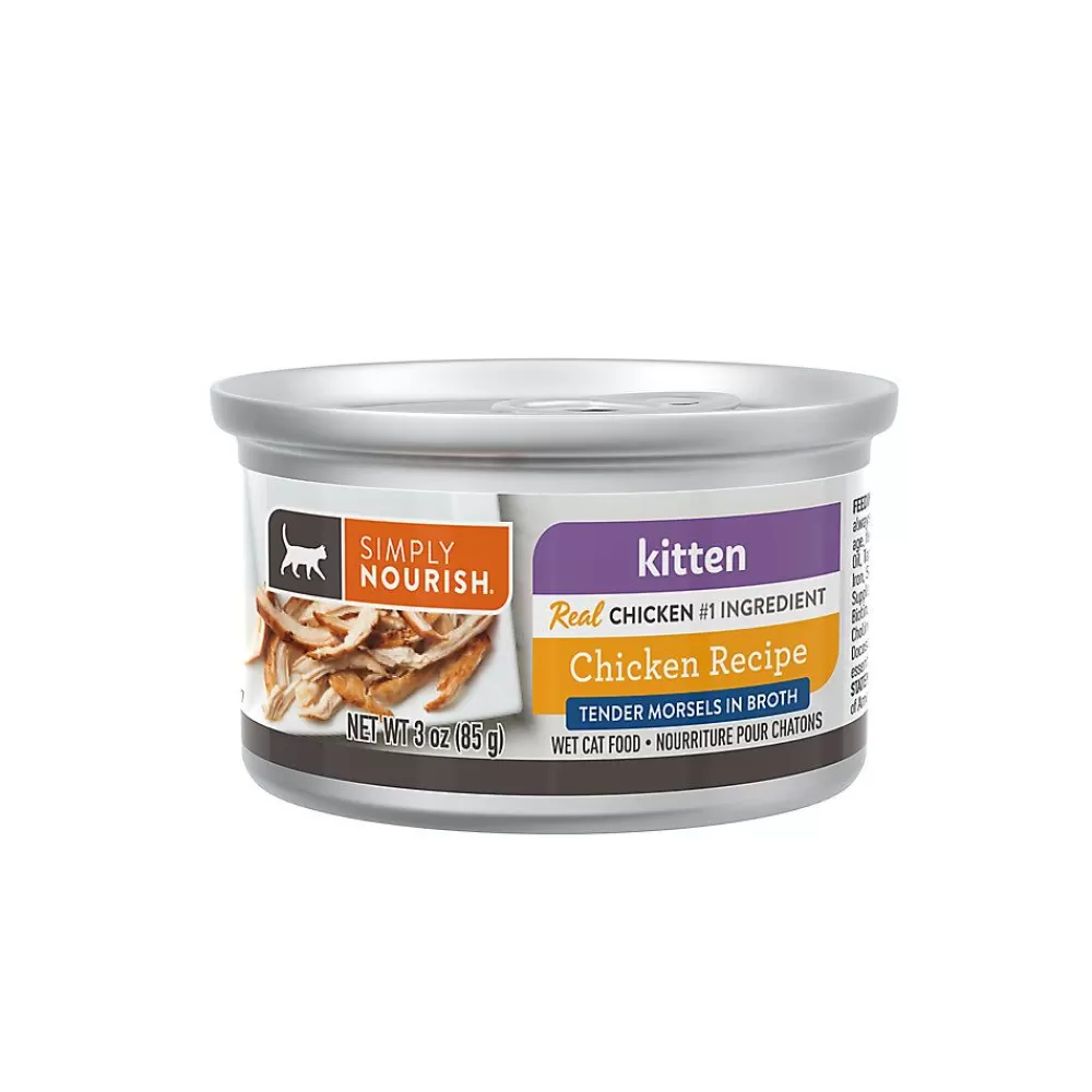 Food Toppers<Simply Nourish ® Original Kitten Cat Wet Food - 3 Oz, Natural, Morsels In Broth, With-Grain