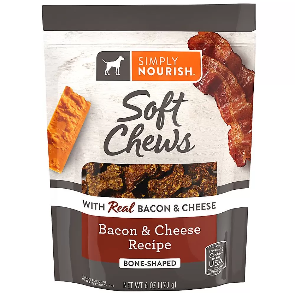 Chewy Treats<Simply Nourish ® Original Soft Chews Dog Treat - Bacon & Cheese
