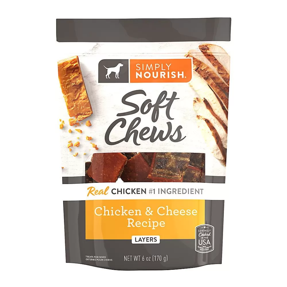 Jerky<Simply Nourish Soft Chews Dog Treats - Chicken & Cheese
