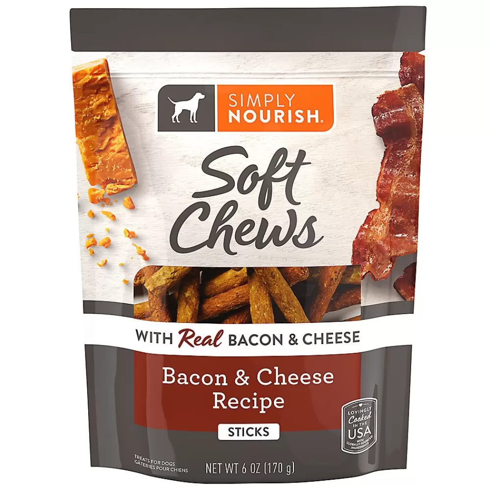 Puppy Treats<Simply Nourish ® Soft Chews Original Dog Protein Stick Treat - Bacon & Cheese