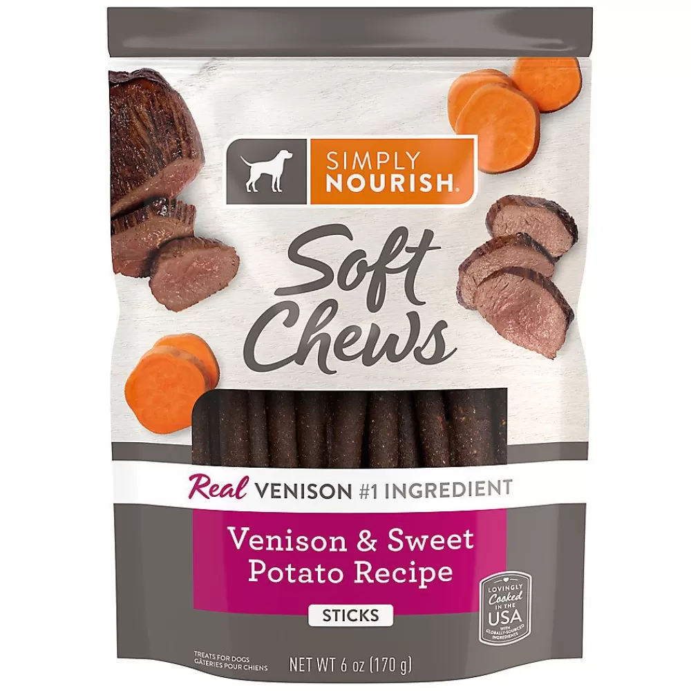 Chewy Treats<Simply Nourish ® Soft Chews Original Dog Protein Stick Treat - Venison & Sweet Potato