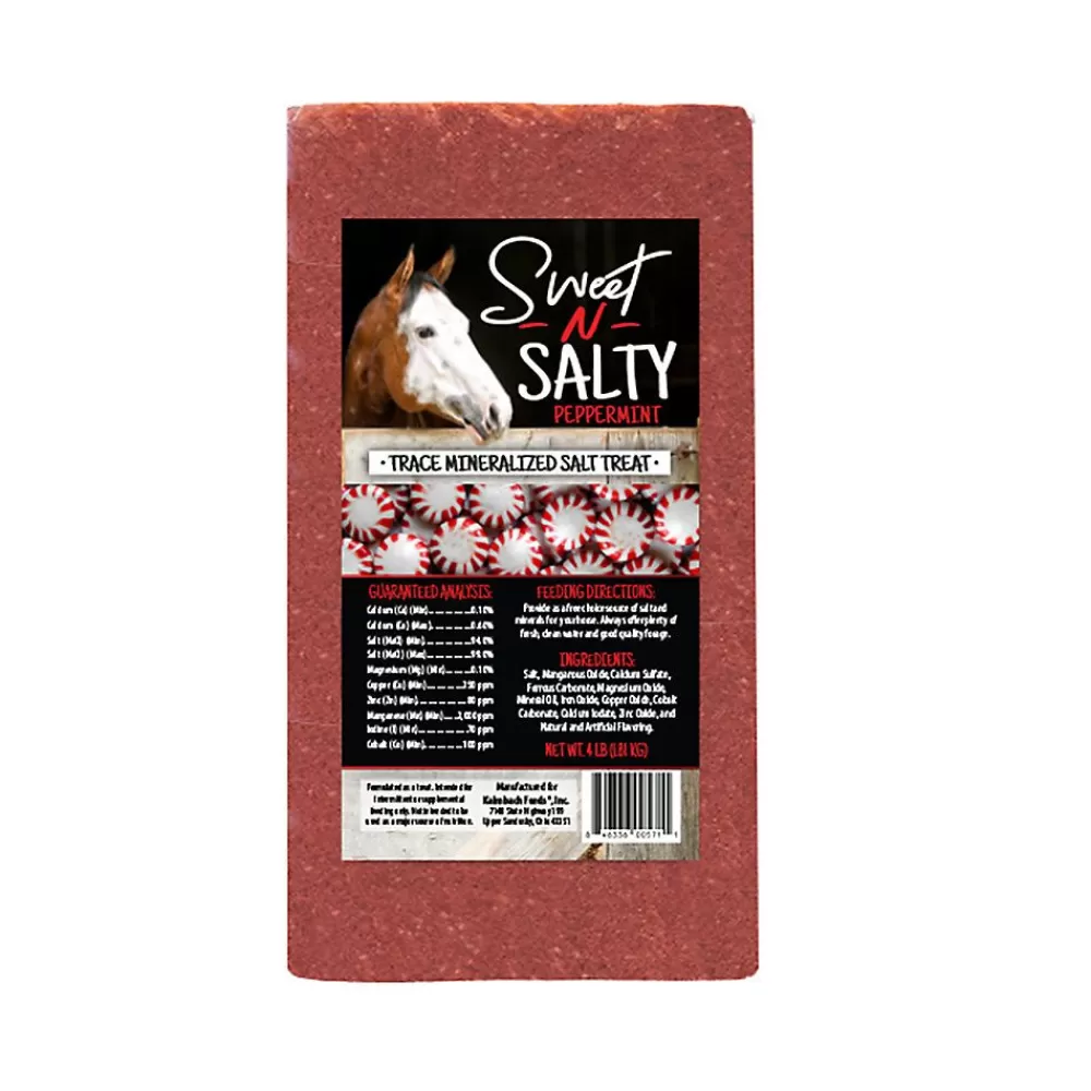 Feed<Sweet n Salty Peppermint Salt Brick For Horses