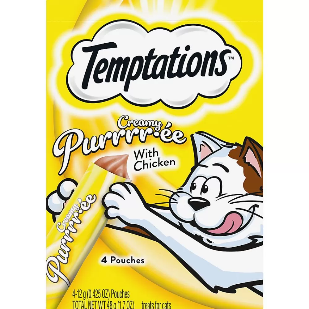 Food Toppers<Temptations Creamy Puree Lickable Adult Cat Treats - Puree, Chicken