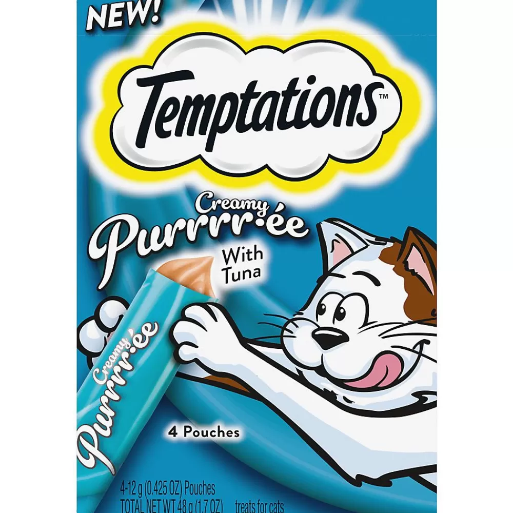 Food Toppers<Temptations Creamy Puree Lickable Adult Cat Treats - Puree, Tuna