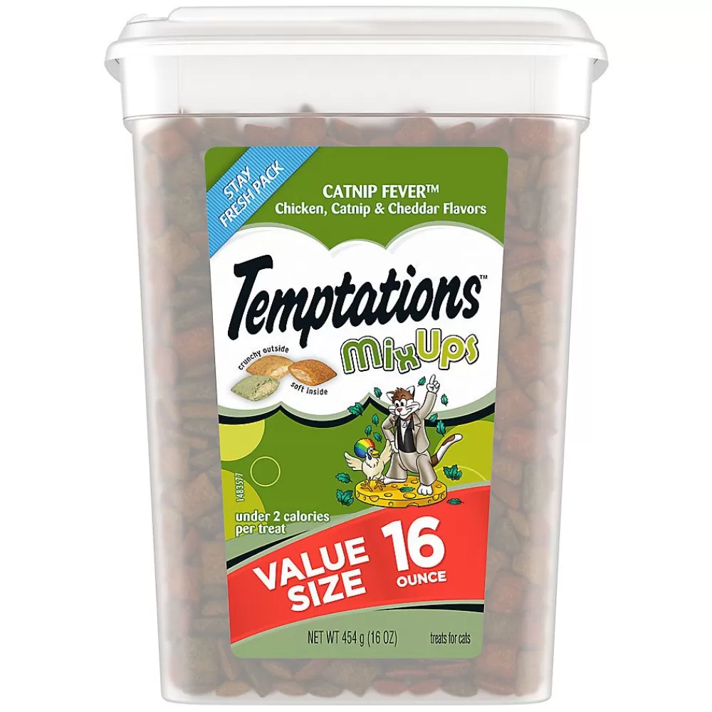 Treats<Temptations Mixups Cat Treats - Soft & Crunchy, Catnip Fever