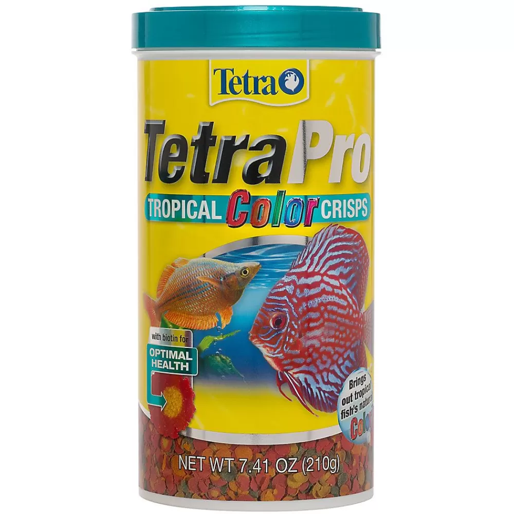 Food<Tetra pro Tropical Color Crisps Fish Food Flakes
