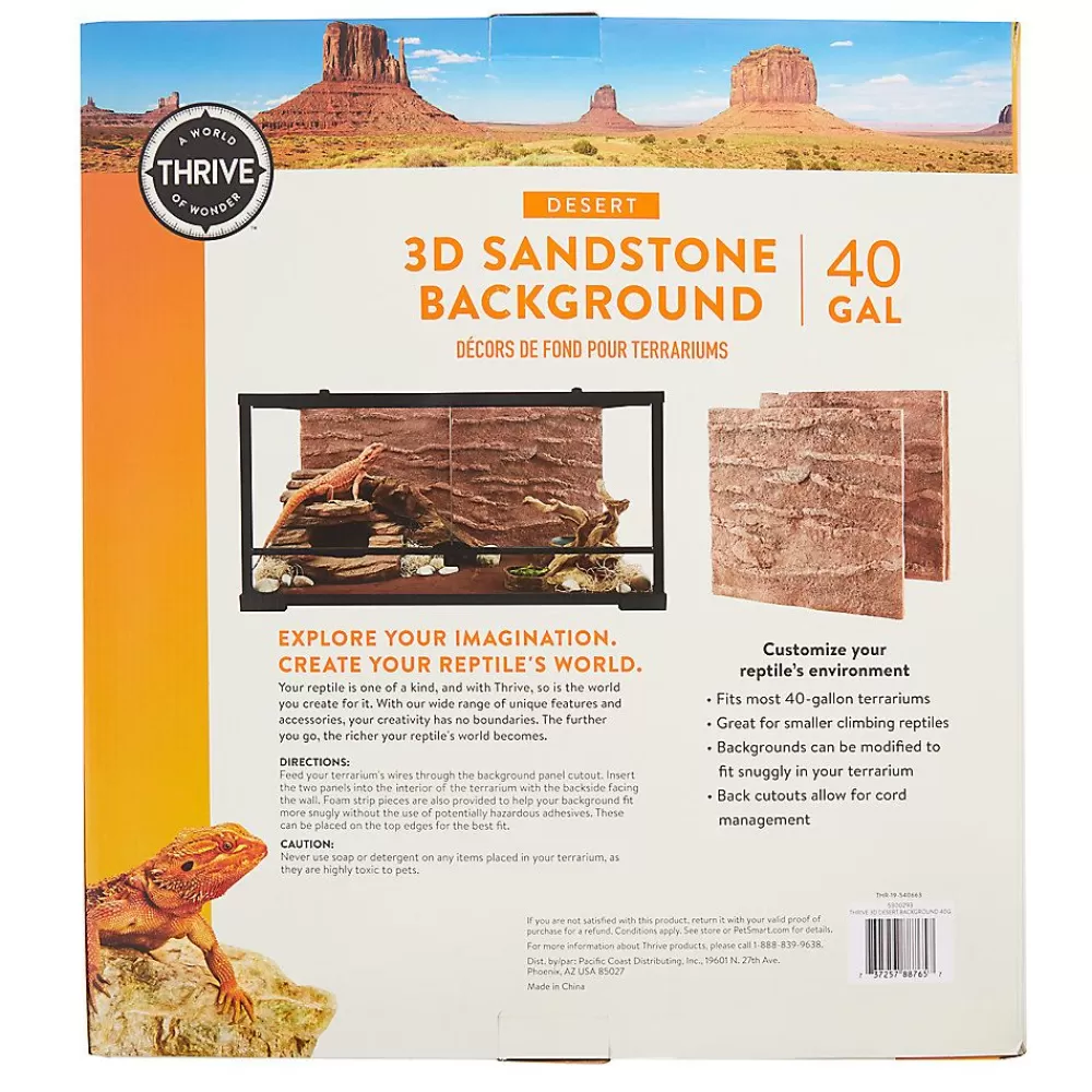 Habitat Decor<Thrive Desert 3D Sandstone Background