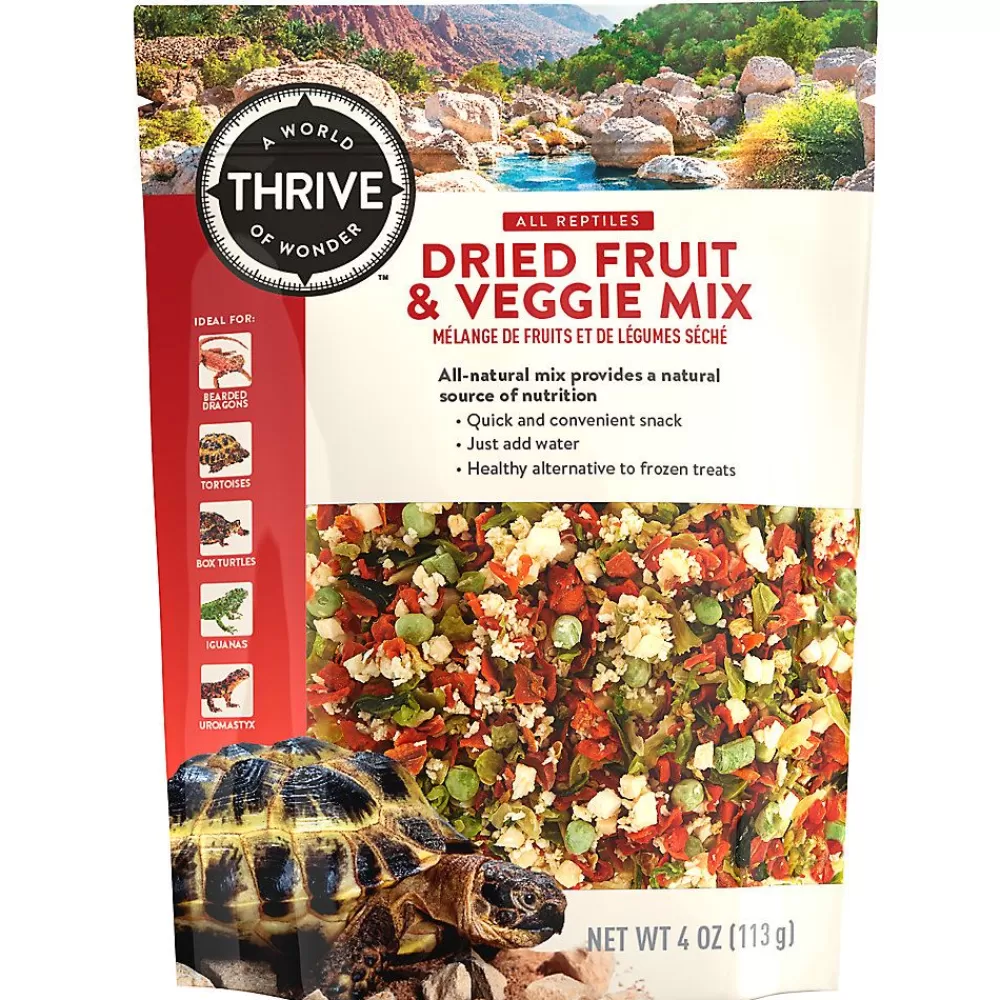 Gecko & Lizard<Thrive Dried Fruit & Veggie Mix Reptile Food Snack