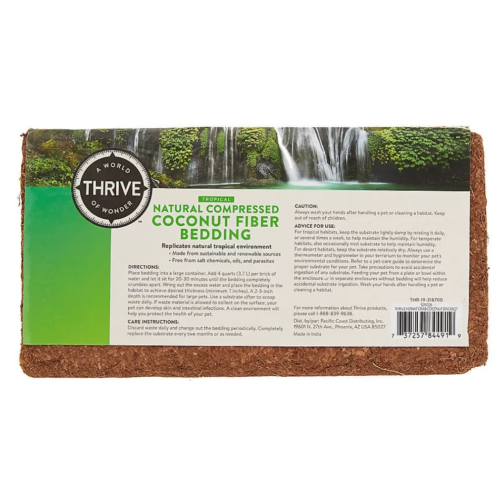 Substrate & Bedding<Thrive Natural Compressed Coconut Fiber Hermit Crab Bedding
