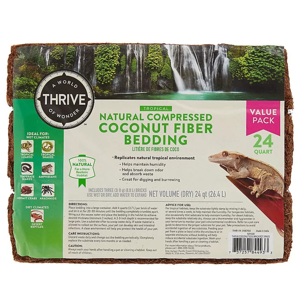 Substrate & Bedding<Thrive Natural Compressed Coconut Fiber Reptile Bedding