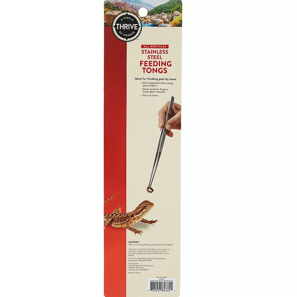 Feeders & Food Storage<Thrive Reptile Stainless Steel Feeding Tongs