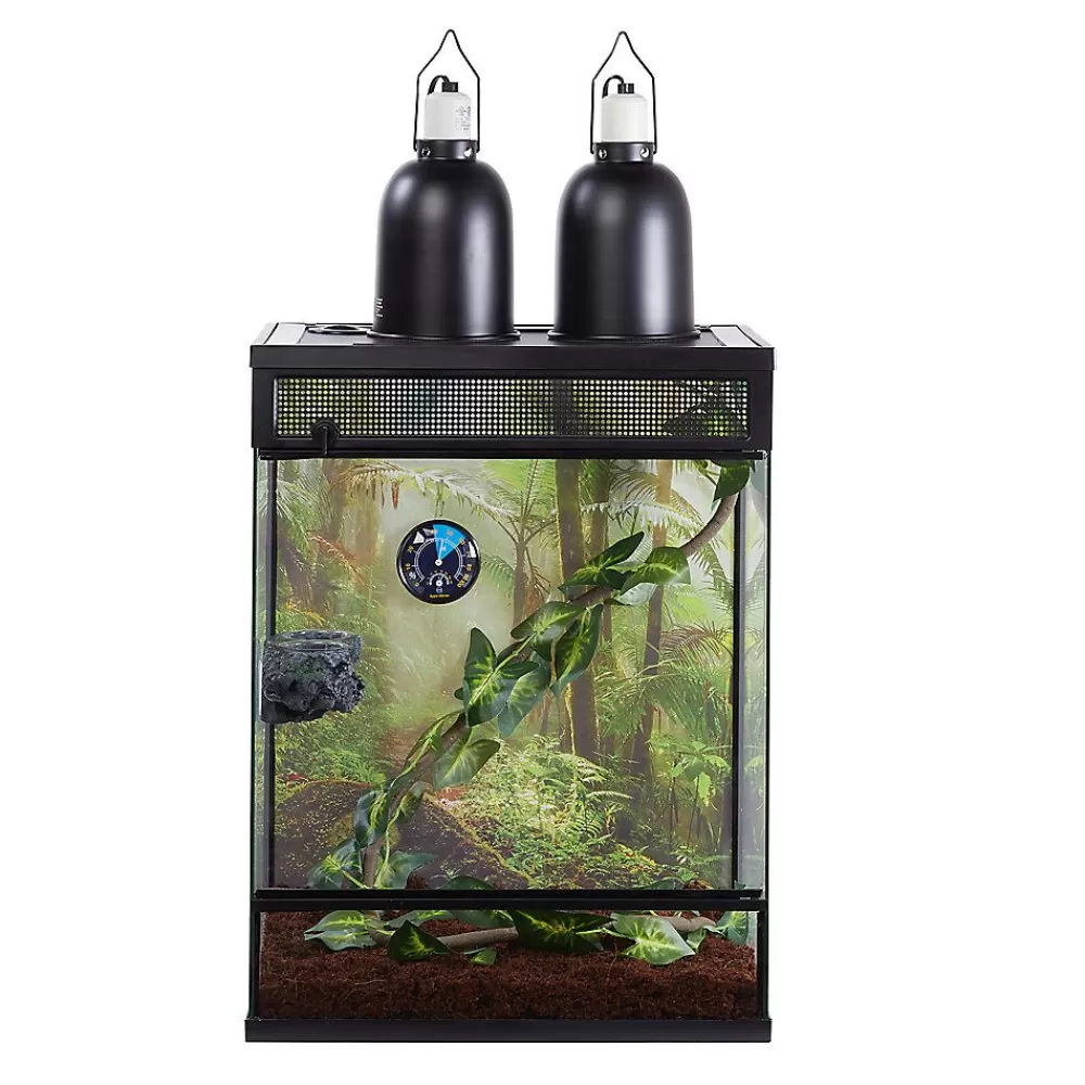 Frog<Thrive Tropical Reptile Terrarium Essentials Kit - 30 Gallon