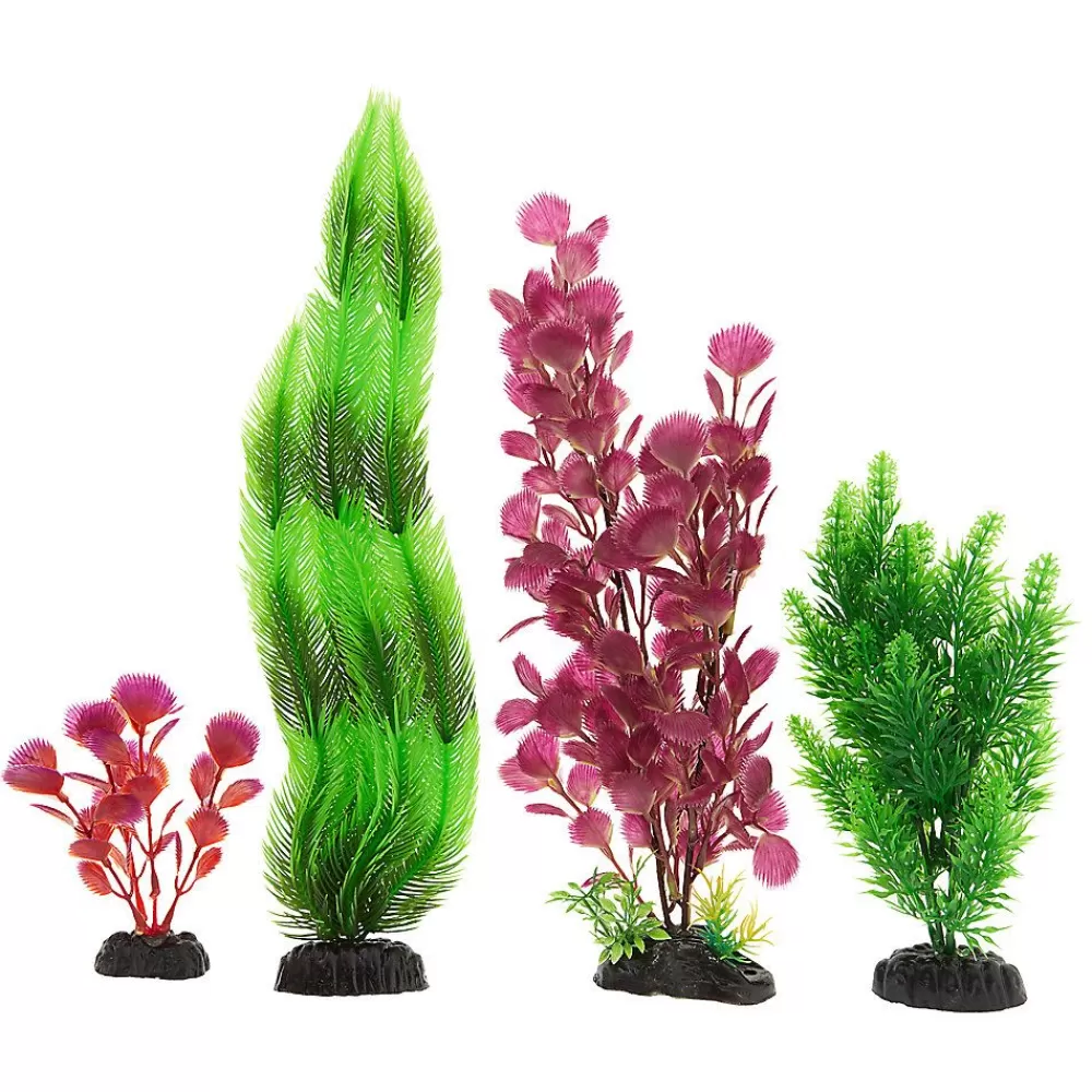Decor, Gravel & Substrate<Top Fin ® Artificial Aqaurium Plant Variety Pack - Up To 19" Multi-Color