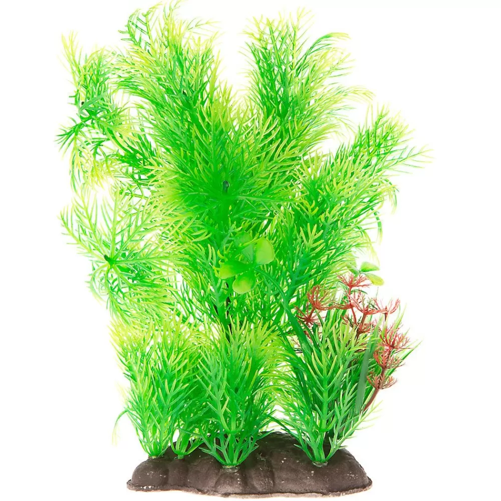 Decor, Gravel & Substrate<Top Fin ® Artificial Bushy Landscape Aquarium Plant - 8"