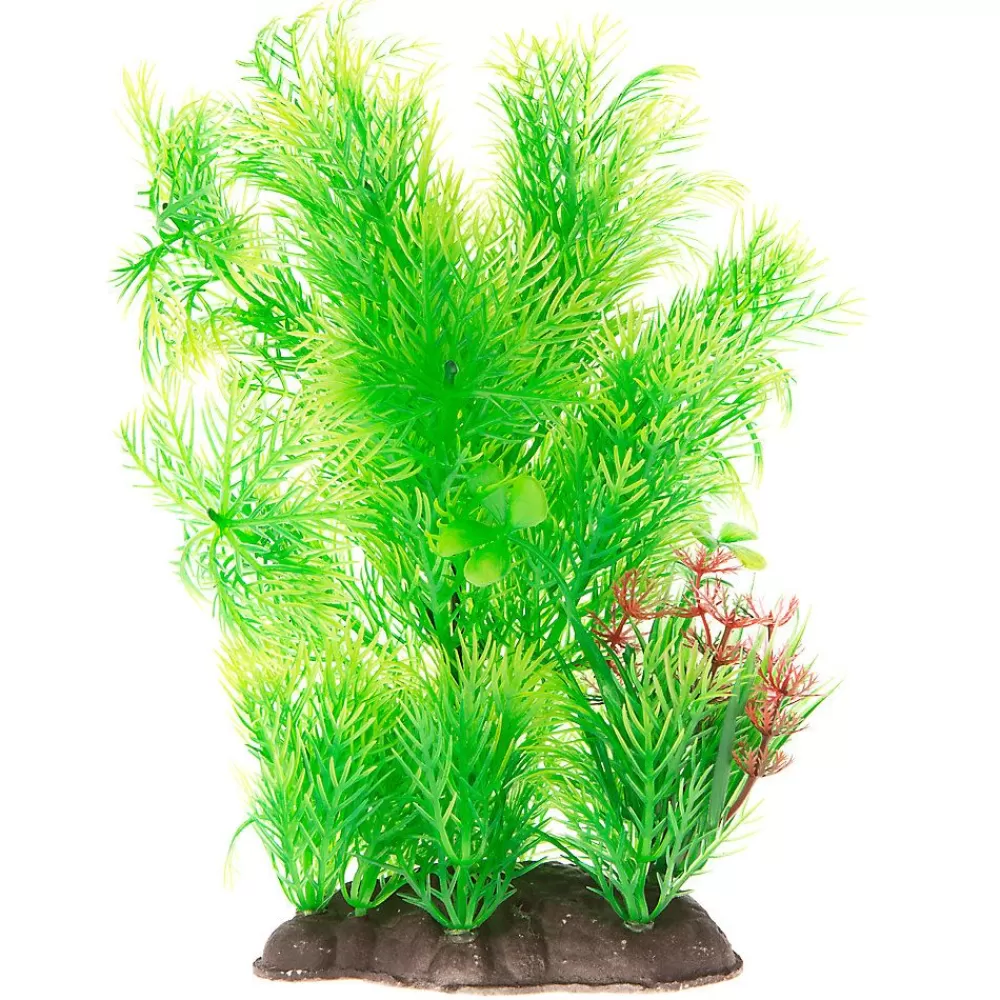 Shrimp<Top Fin ® Artificial Bushy Landscape Aquarium Plant - 8"