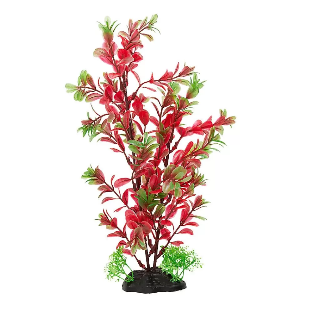 Decor, Gravel & Substrate<Top Fin ® Artificial Green & Red Aquarium Plant - 12"