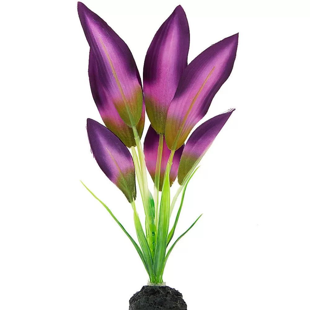 Betta<Top Fin ® Artificial Silk Aquarium Plant - 8" Purple