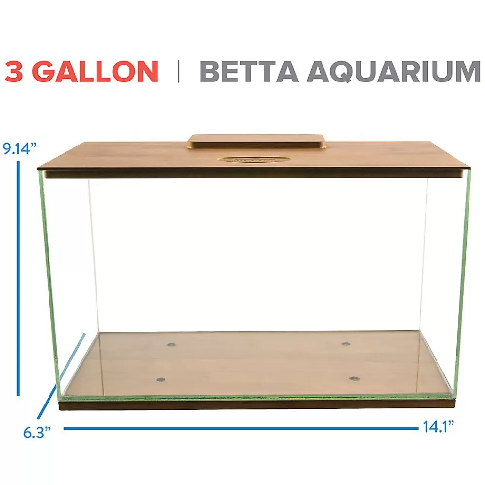 Betta<Top Fin ® Betta Bamboo Aquarium - 3 Gallon
