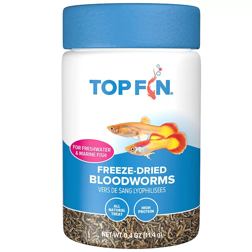 Food<Top Fin ® Freeze-Dried Bloodworms Fish Food