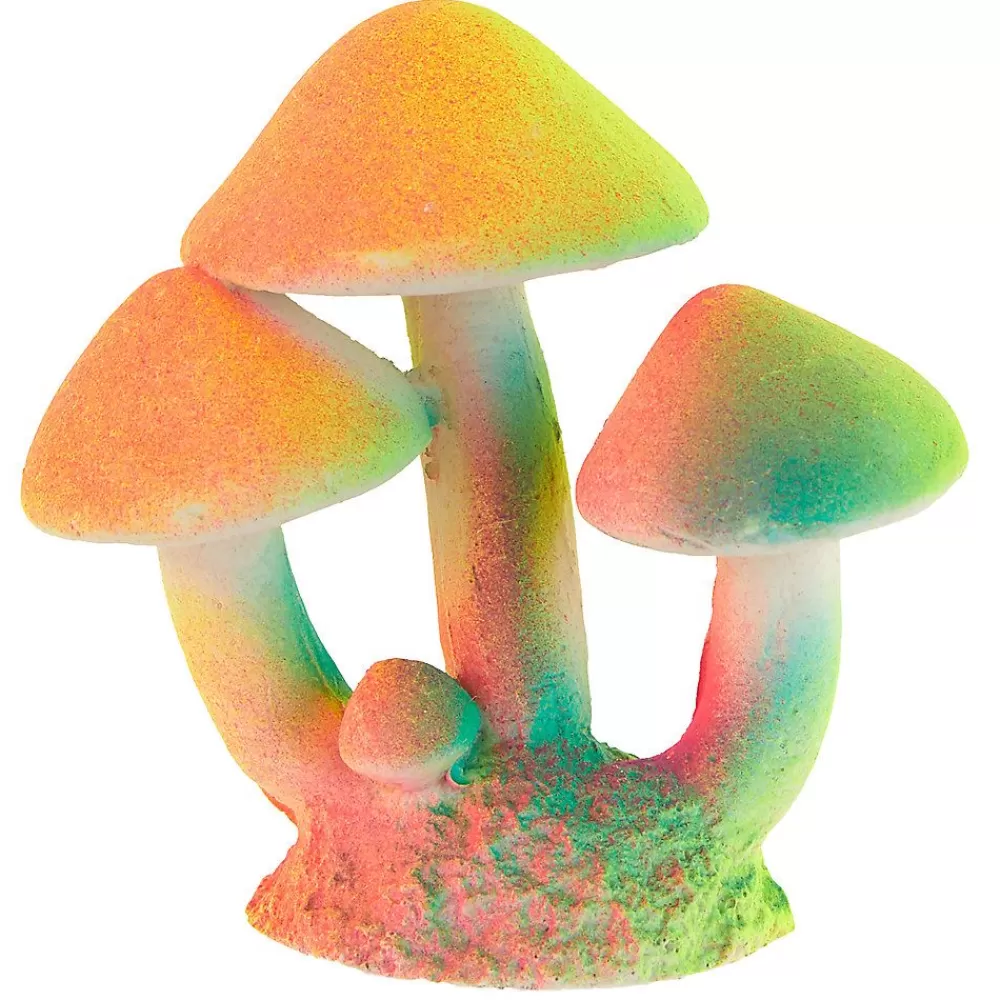 Cichlid<Top Fin ® Glow Mushrooms Aquarium Ornament