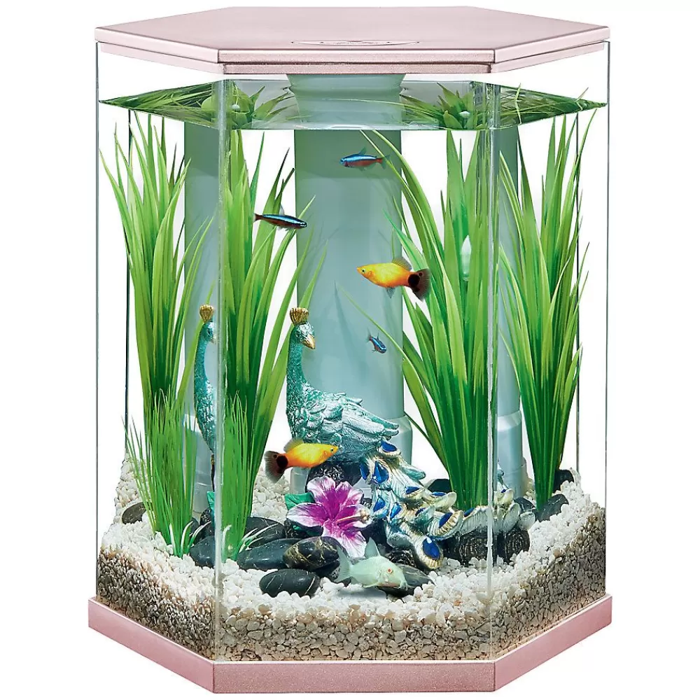 Tanks & Aquariums<Top Fin ® Rose Gold Style Aquarium - 3 Gallon