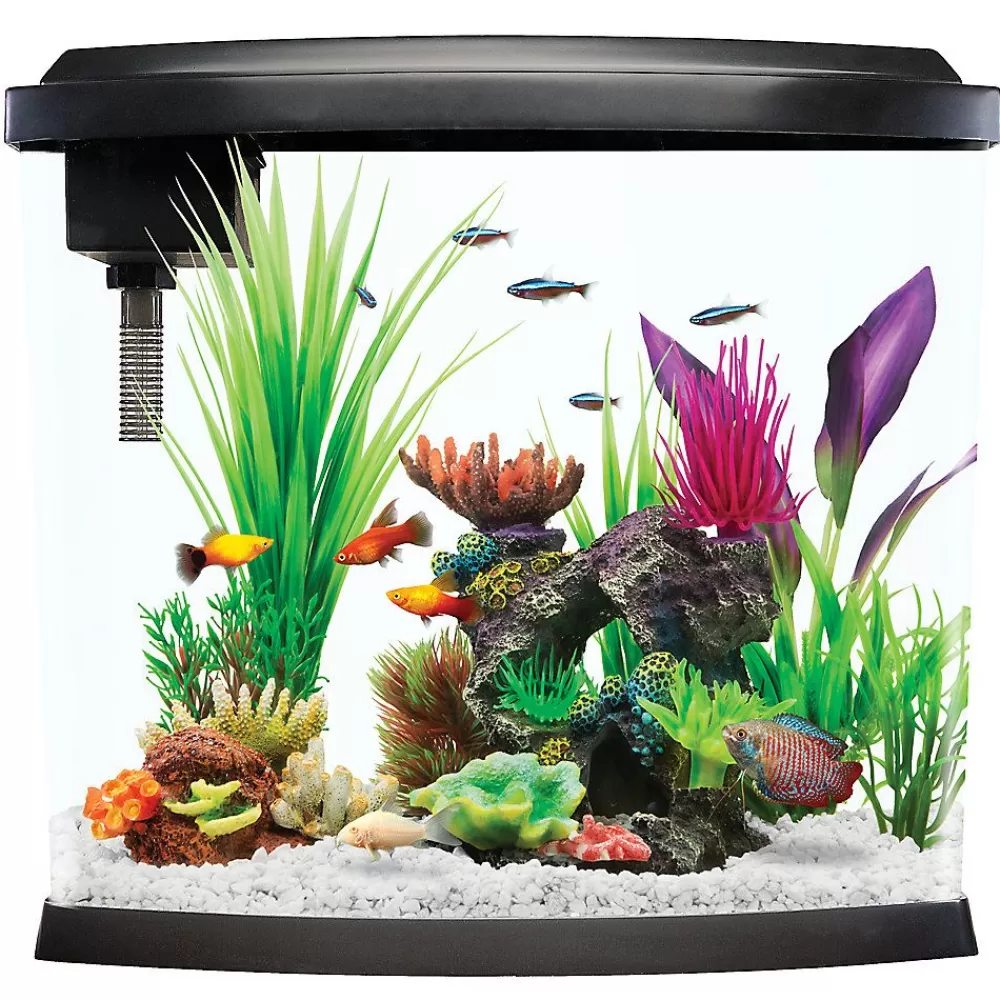 Tanks & Aquariums<Top Fin ® Split Bowfront Aquarium - 5 Gallon