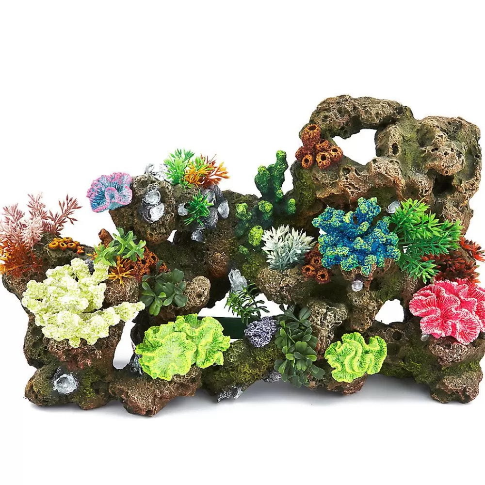 Decor, Gravel & Substrate<Top Fin ® Stone & Coral Bubbler Aquarium Ornament