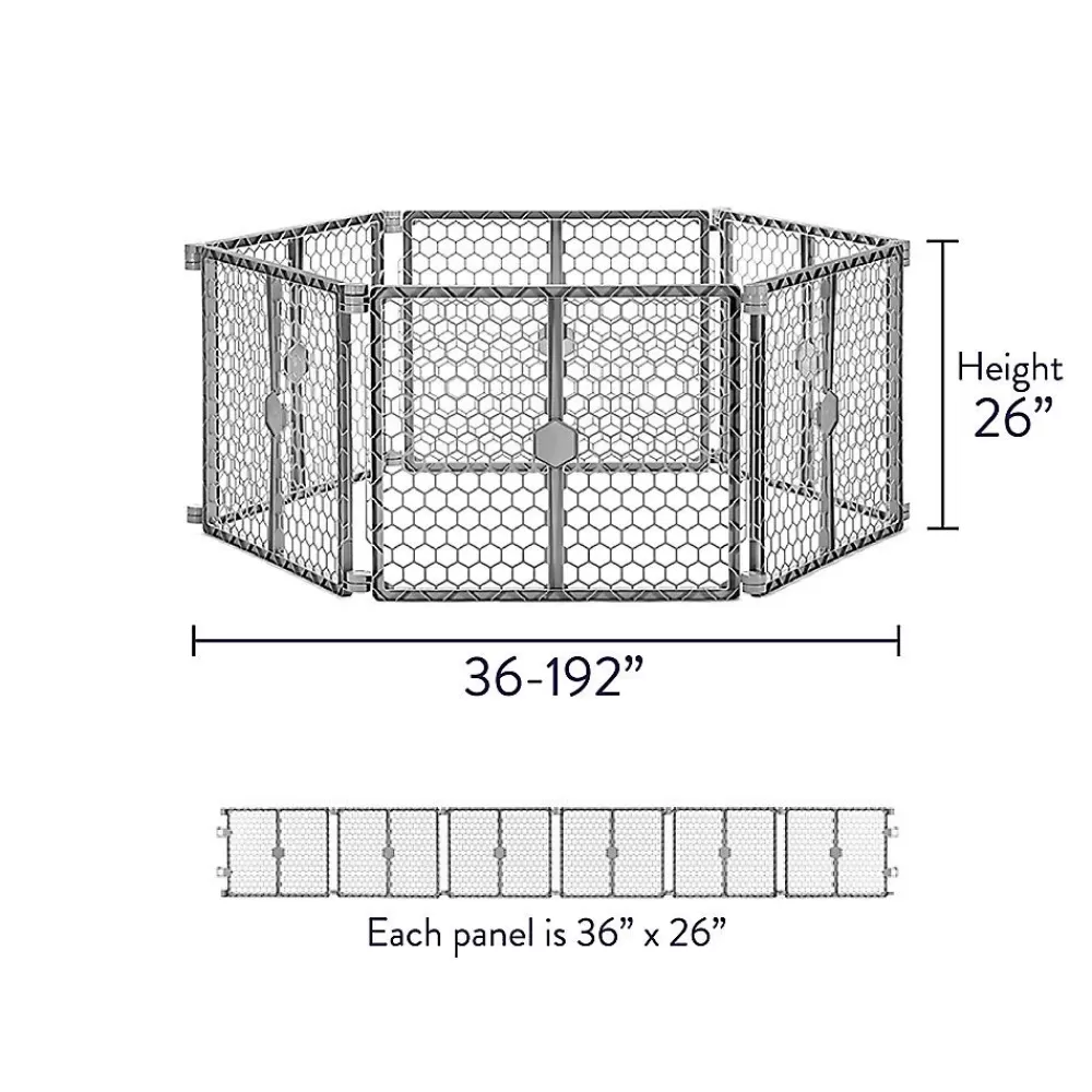 Gates<Top Paw ® 2-In-1 Plastic Gate & Pet Pen