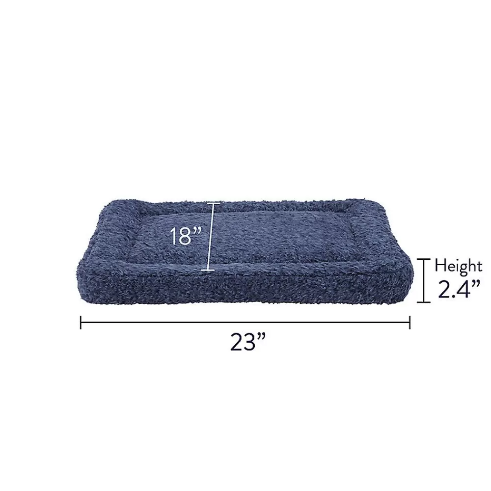Beds & Furniture<Top Paw ® Cozy Plush Crate Mat Blue