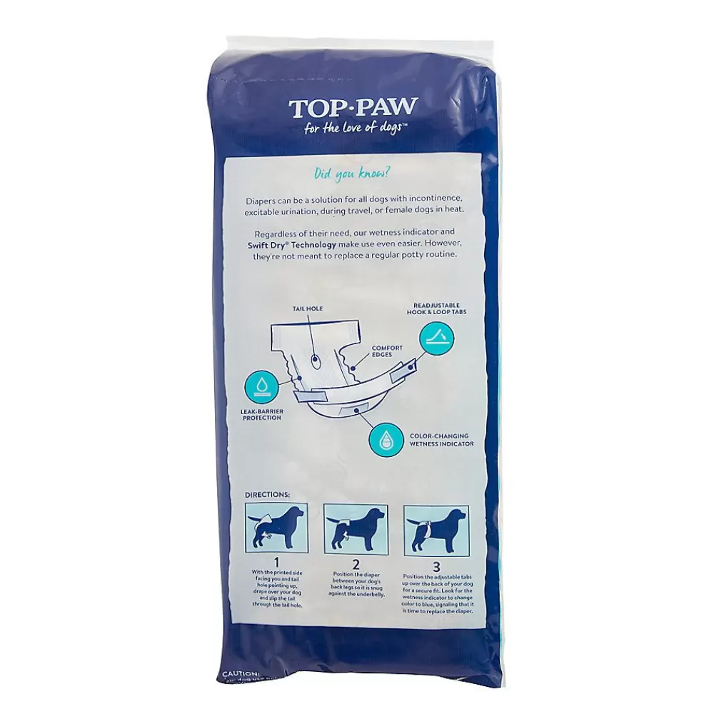Training & Behavior<Top Paw ® Disposable Dog Diapers - 12 Pack