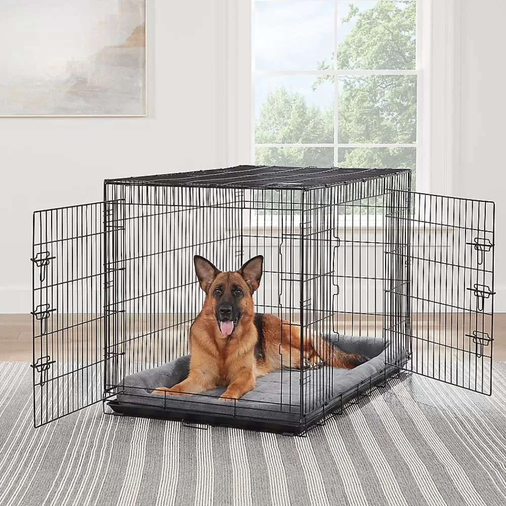 Crates, Gates & Containment<Top Paw ® Double Door Folding Wire Dog Crate With Divider Panel