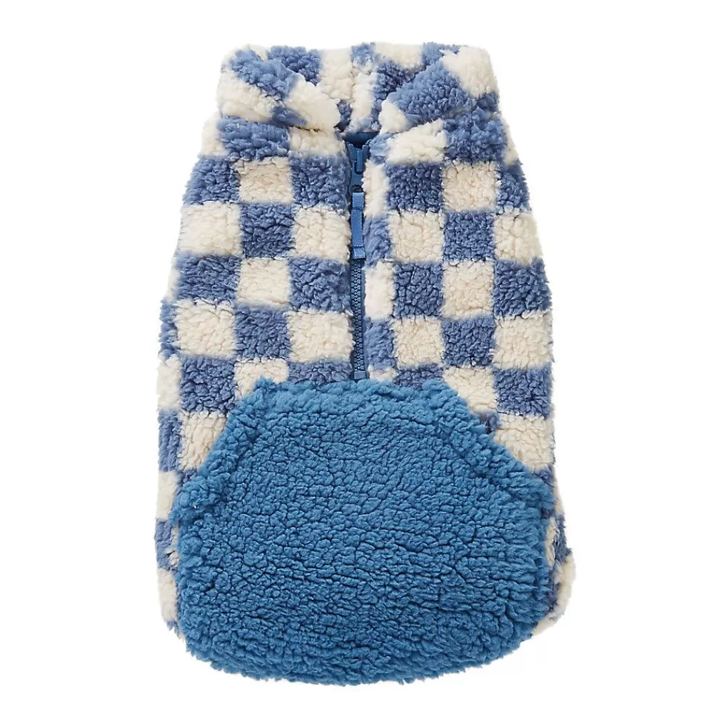 Clothing & Shoes<Top Paw ® Fashion Checkered Dog Sweater Blue