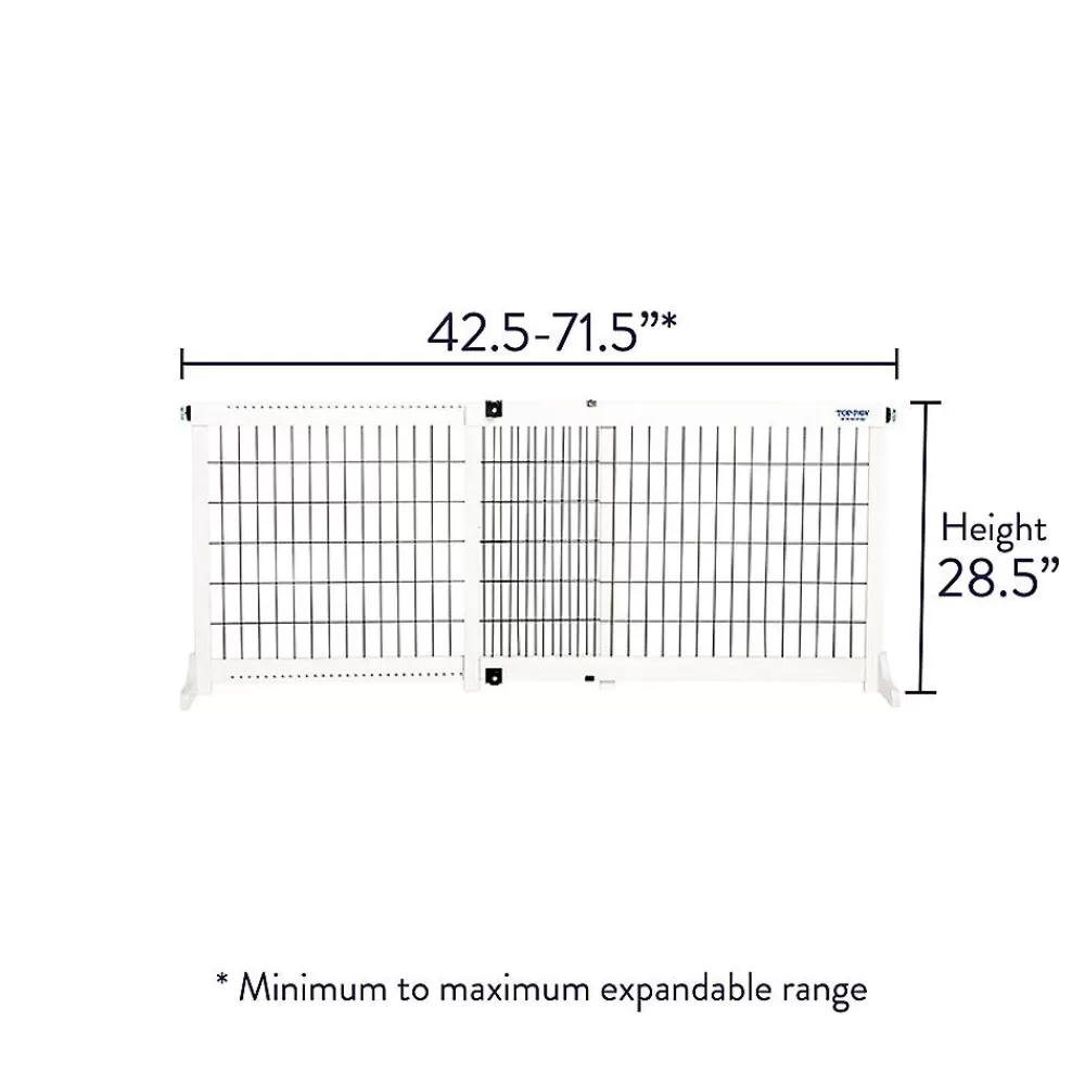 Gates<Top Paw Free-Standing High Adjustable Pet Gate