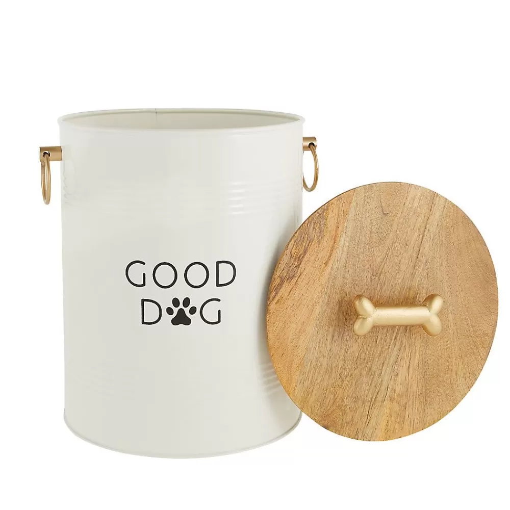 Storage<Top Paw ® "Good Dog" Wood Lid Storage Tin