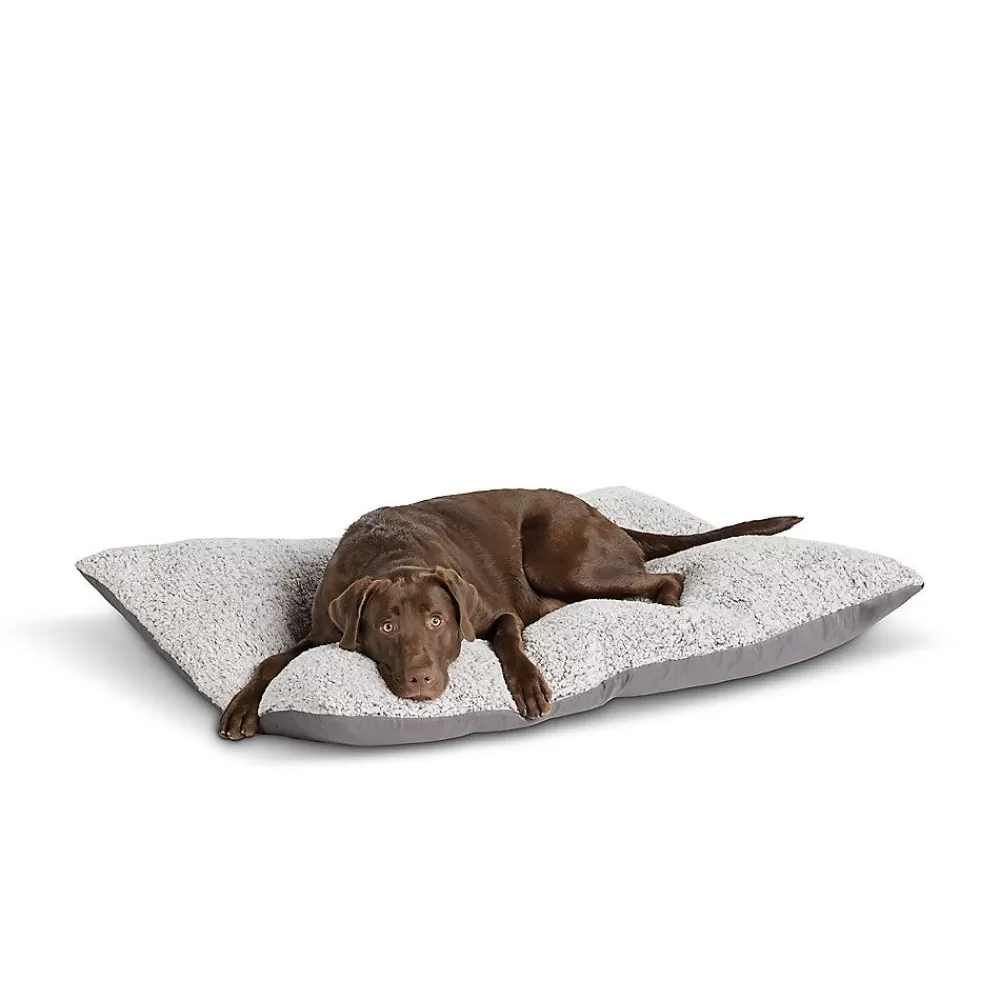 Beds & Furniture<Top Paw ® Grey Cloud Sherpa Pillow Dog Bed