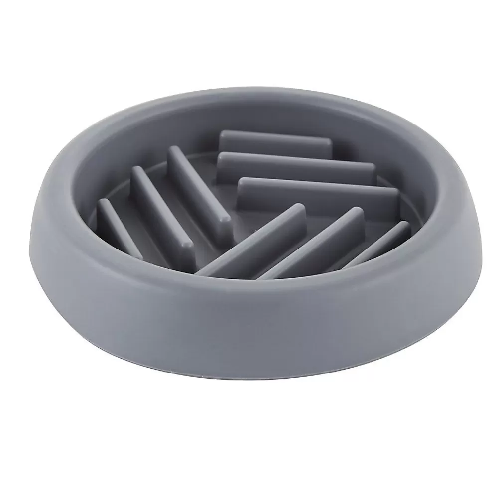 Bowls & Feeders<Top Paw ® Grey Puzzle Slow-Feeder Dog Bowl, 0.75-Cup