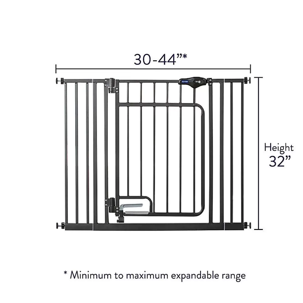 Gates<Top Paw ® Hands-Free Walk-Through Pet Gate