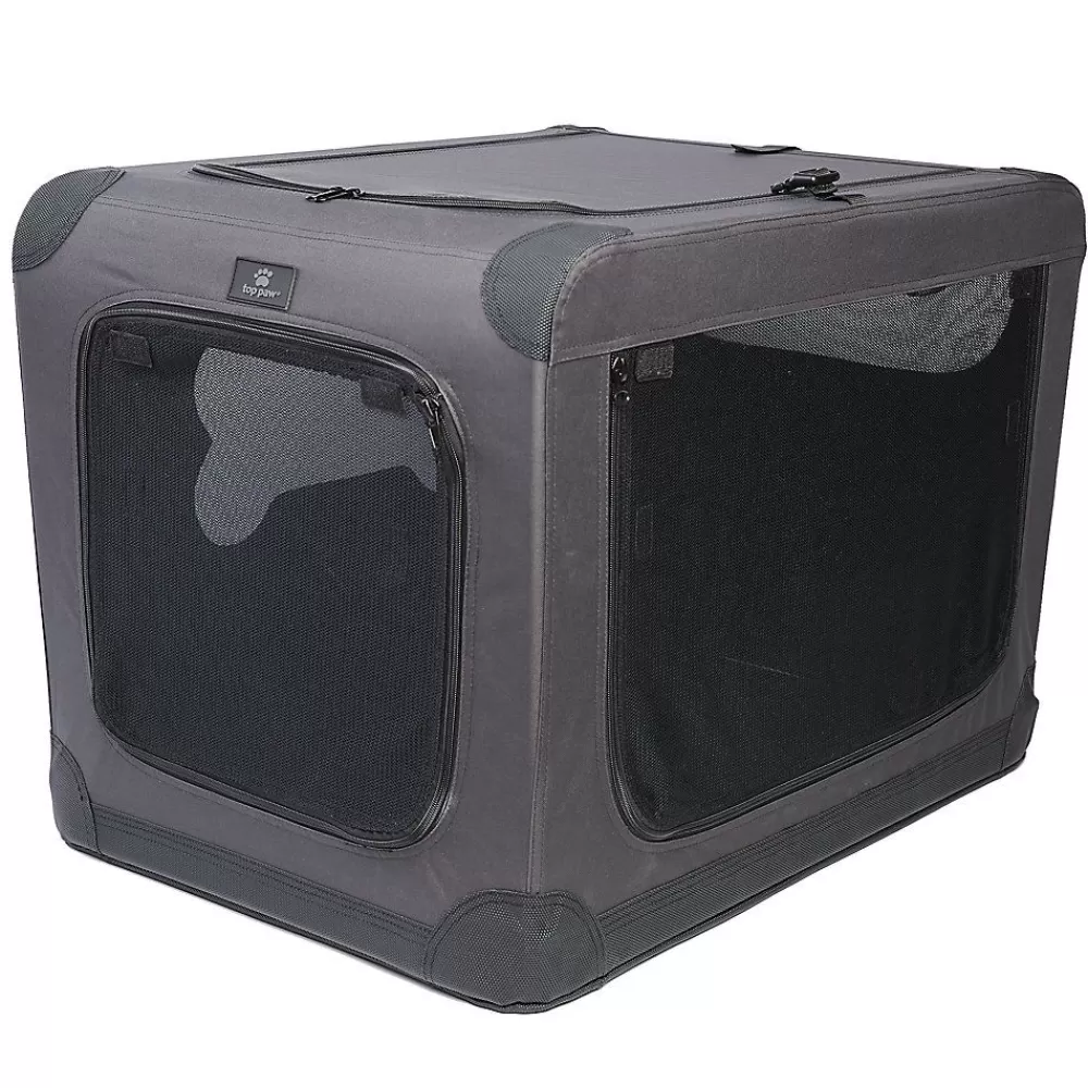 Crates, Gates & Containment<Top Paw ® Indoor & Outdoor Portable Dog Crate Gray