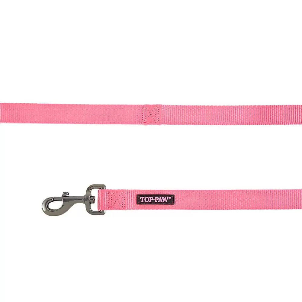 Collars, Harnesses & Leashes<Top Paw ® Nylon Dog Leash: 6-Ft Long Raspberry