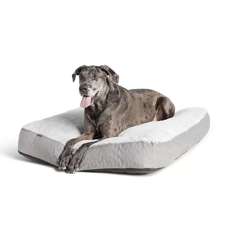 Beds & Furniture<Top Paw ® Orthopedic Memory Foam Quilt Mattress Dog Bed Gray