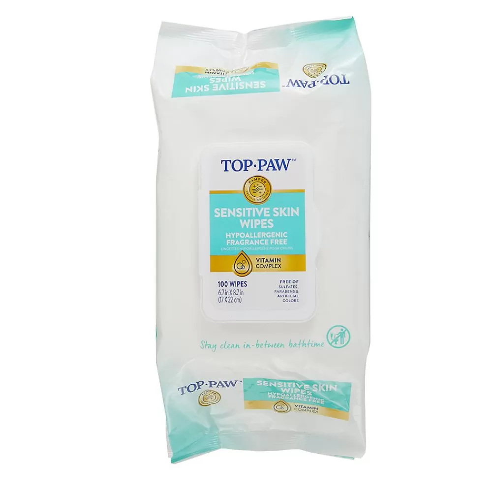 Grooming Supplies<Top Paw ® Sensitive Skin Hypoallergenic & Fragrance Free Wipes